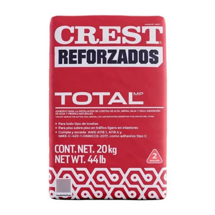 Pegazulejo Blanco 20 Kg Crest Total
