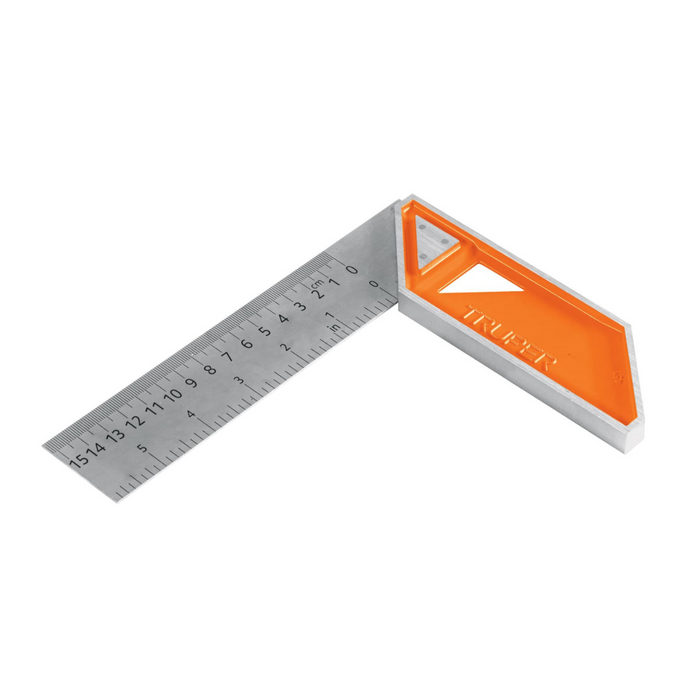 Escuadra de 6" para Carpintero con Mango 100% de Aluminio Truper