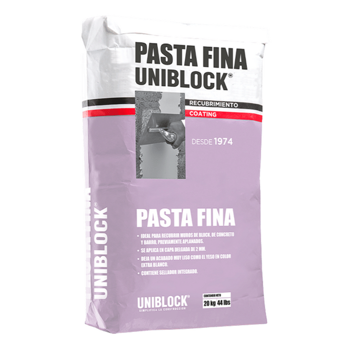 Pasta Fina Blanca 20 Kg Uniblock