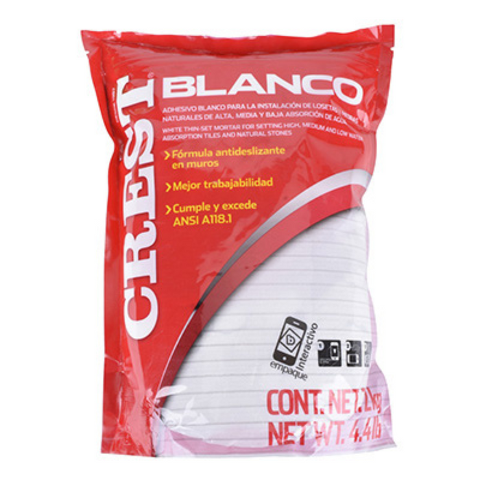 Pegazulejo Blanco 20 Kg Crest