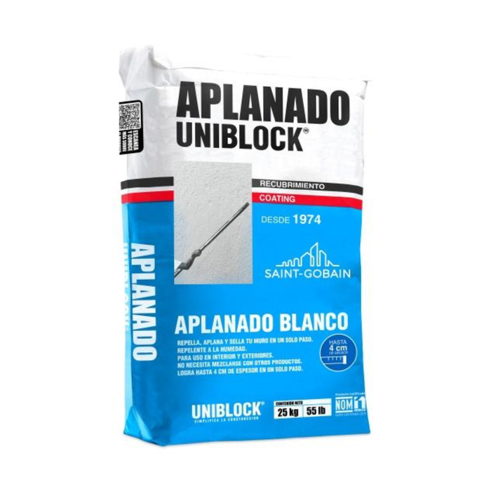 Aplanado Blanco Uniblock