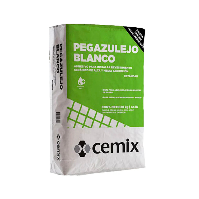 Pegazulejo Blanco 20 Kg Cemix