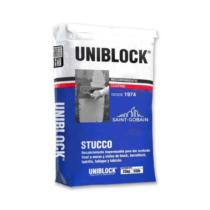 Estuco Fino Blanco Uniblock