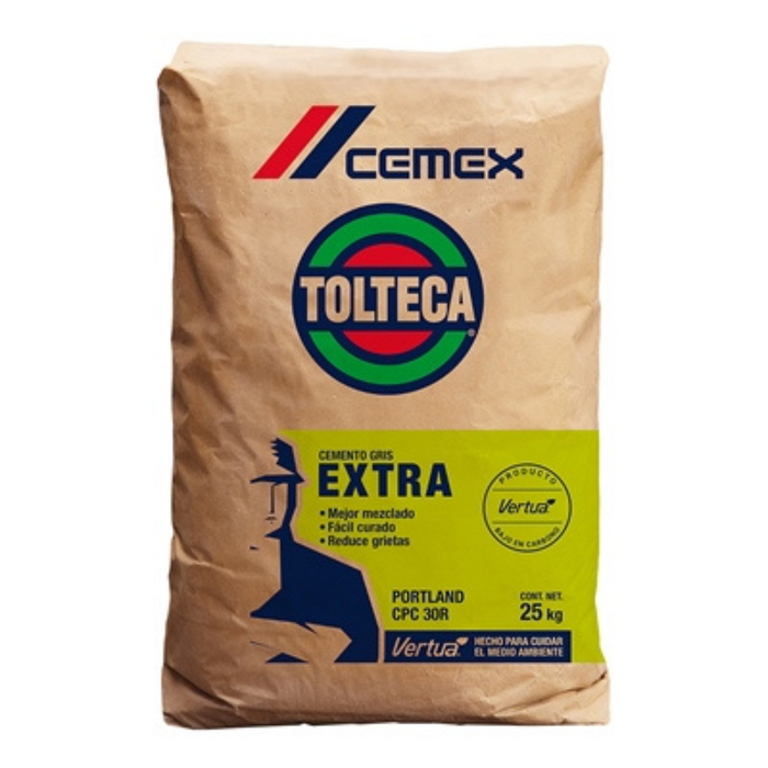 Cemento Gris 25 Kg Tolteca Cemex